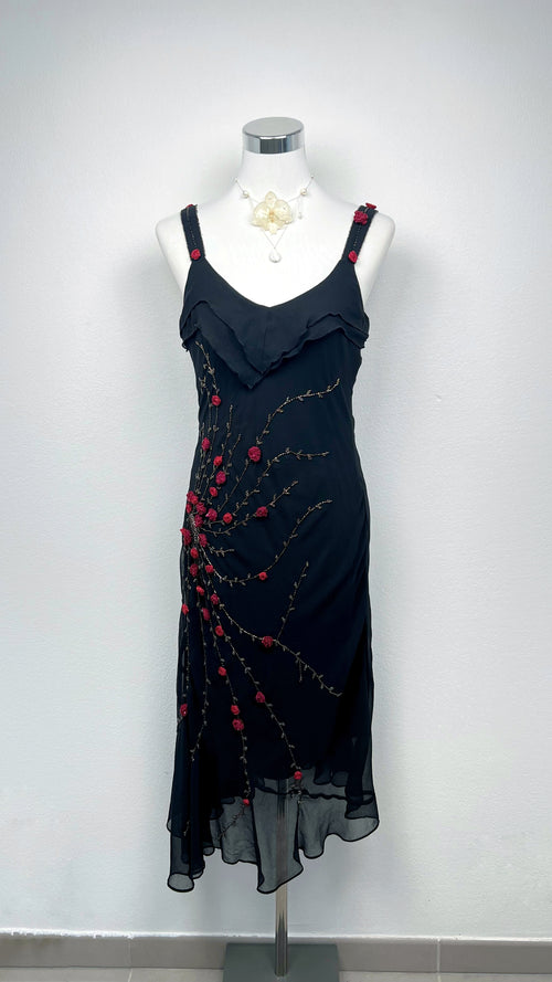 Midnight Rose Bloom Dress