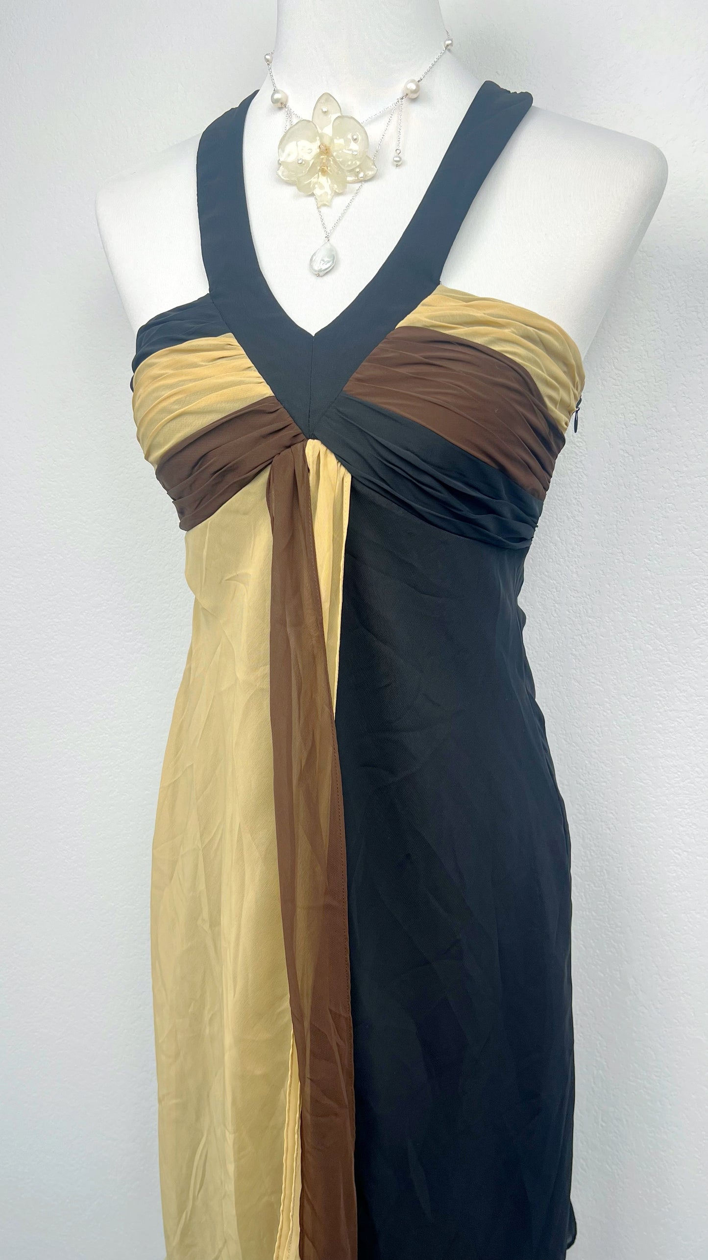 Chocolate Halter Dress