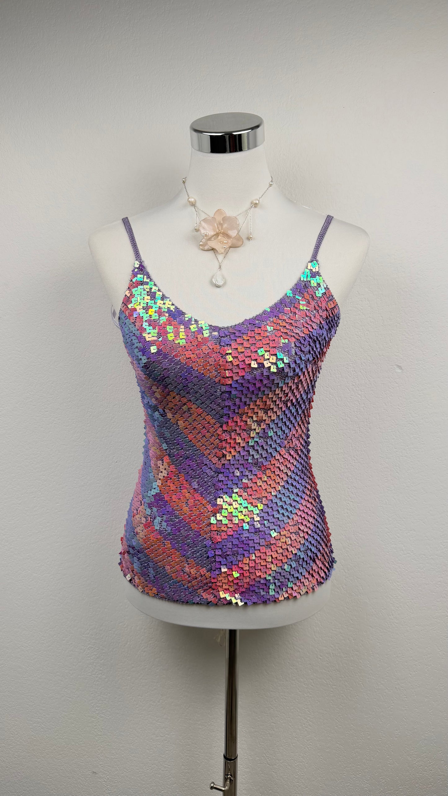 Candy Prism Sequin Top