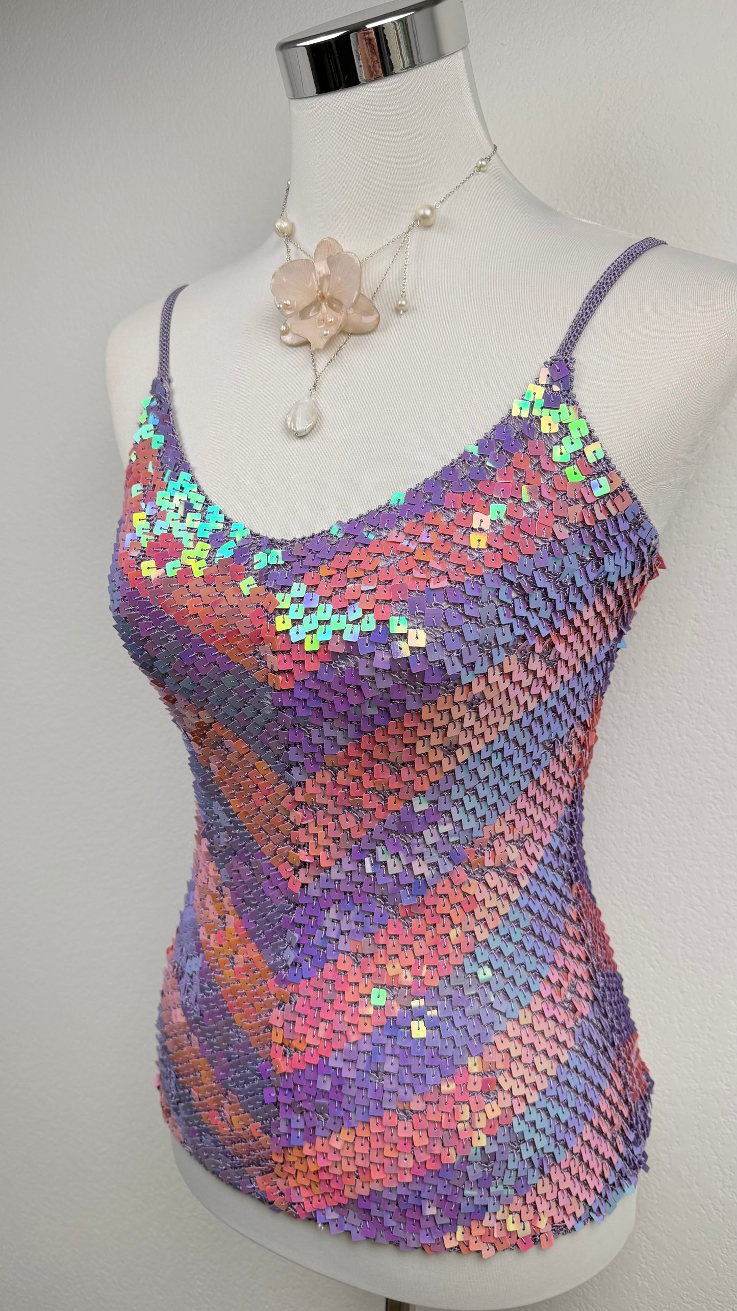 Candy Prism Sequin Top