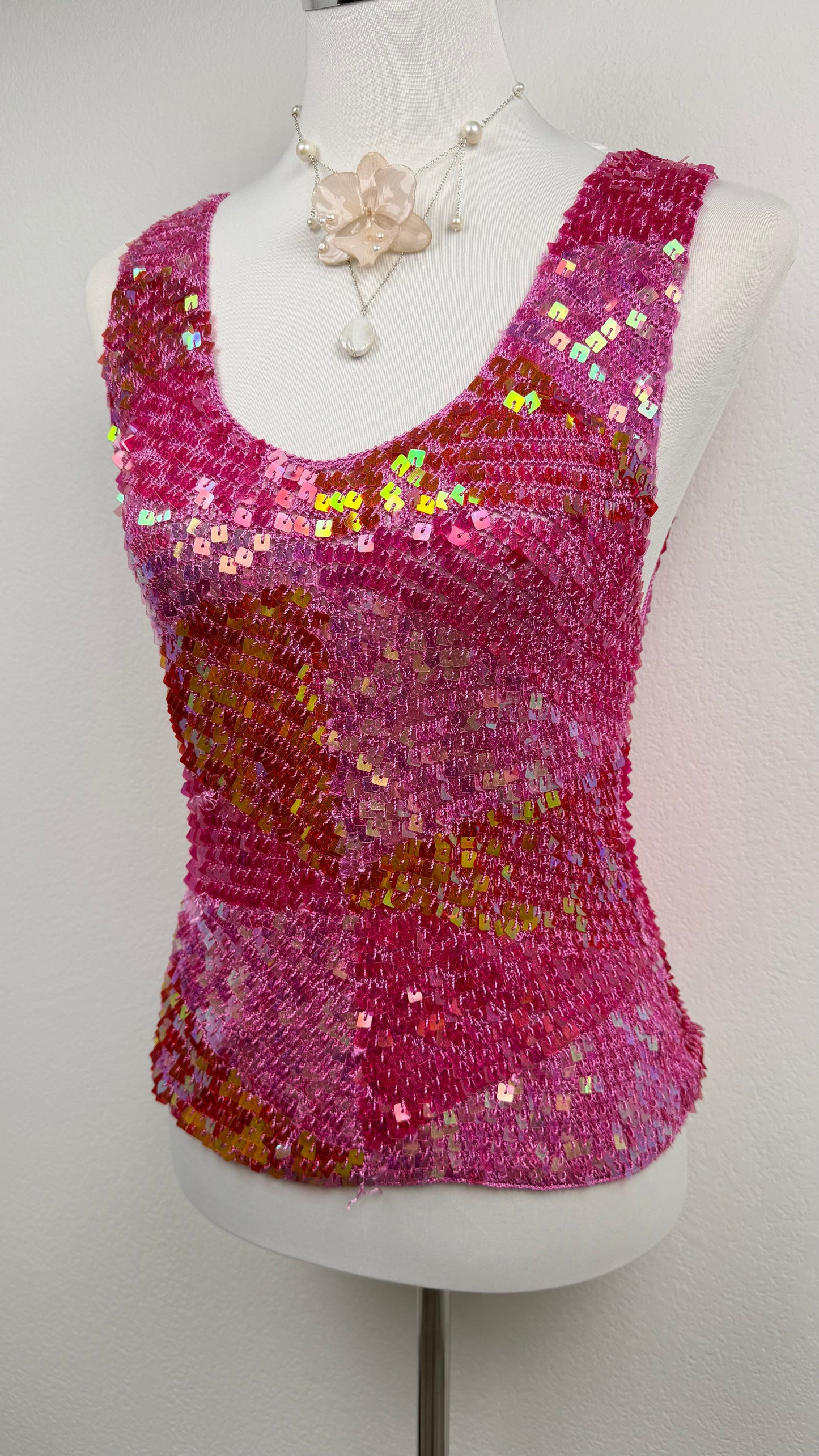 Pink Supernova Sequin Top