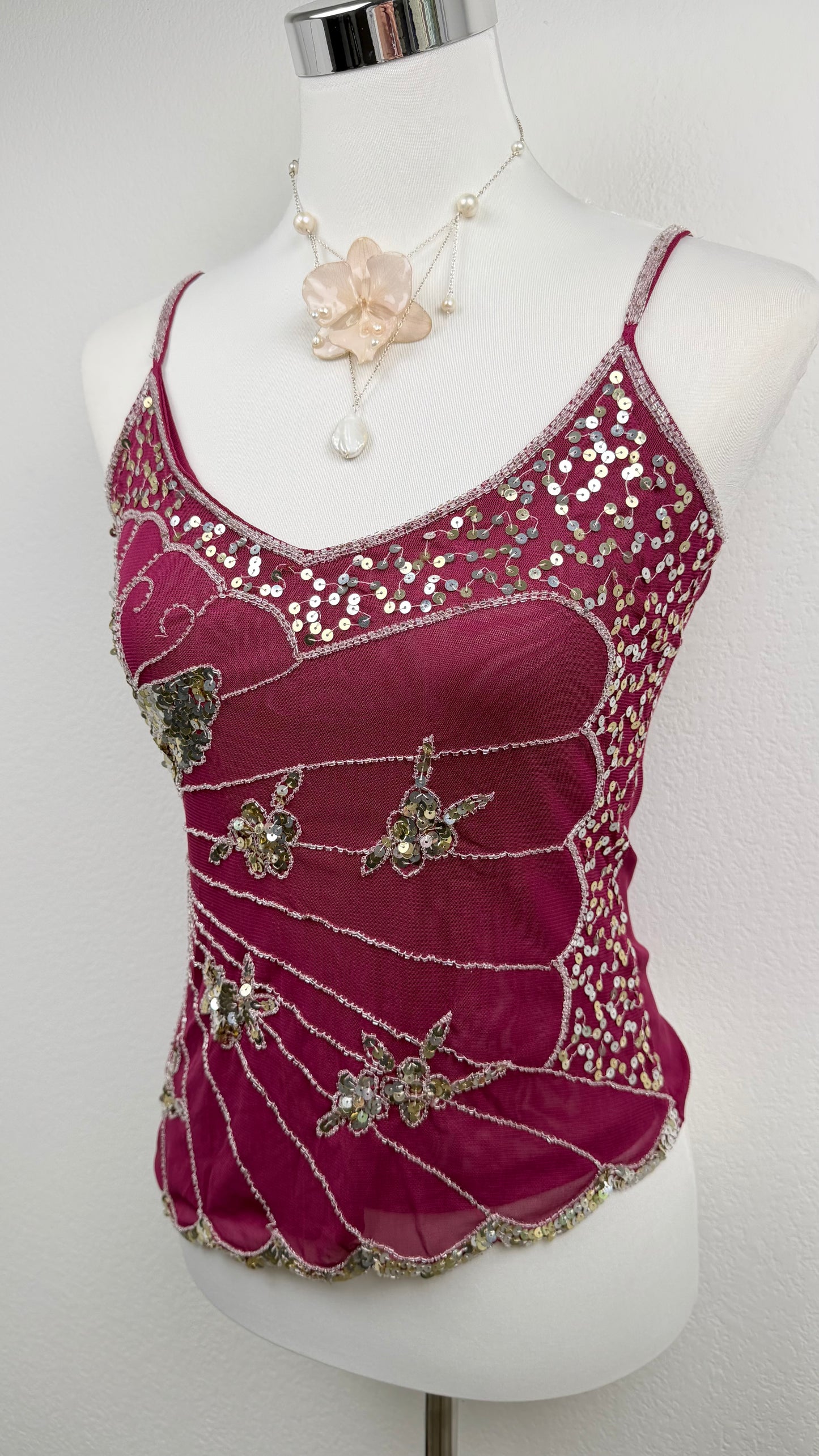 Midnight Berry Butterfly Top