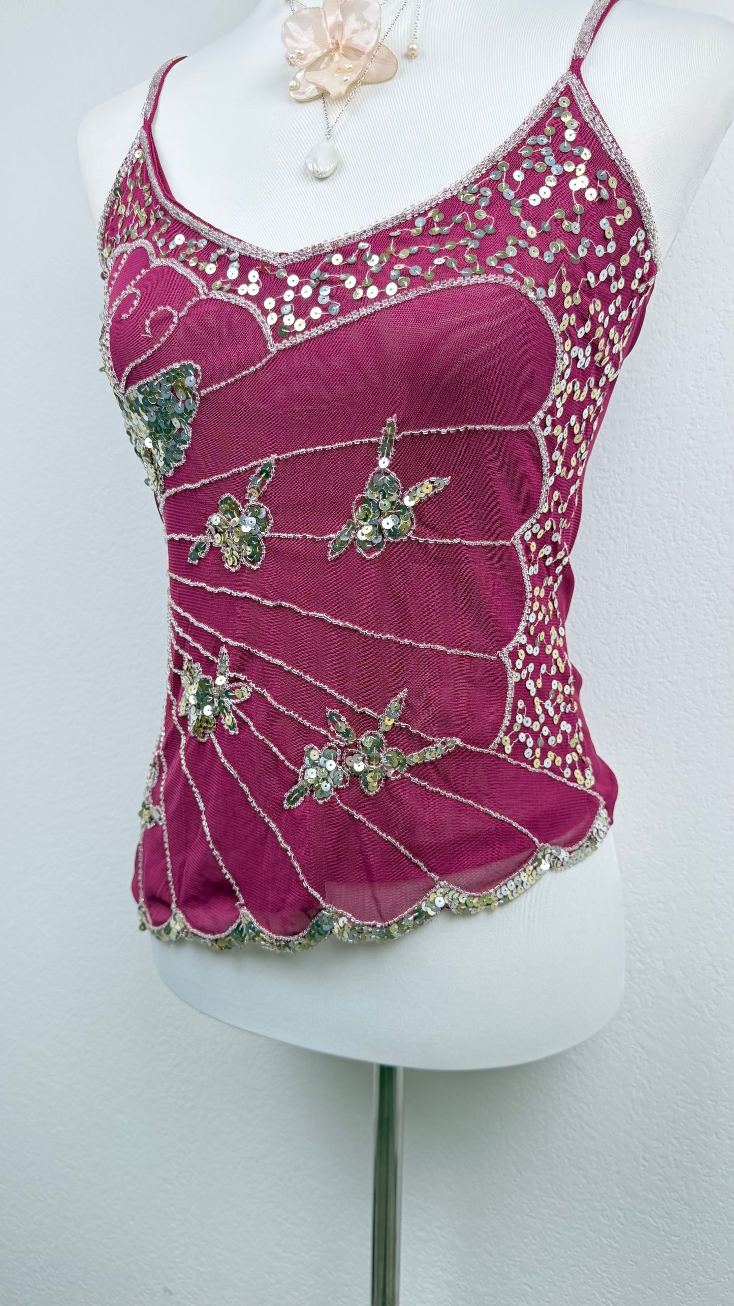 Midnight Berry Butterfly Top