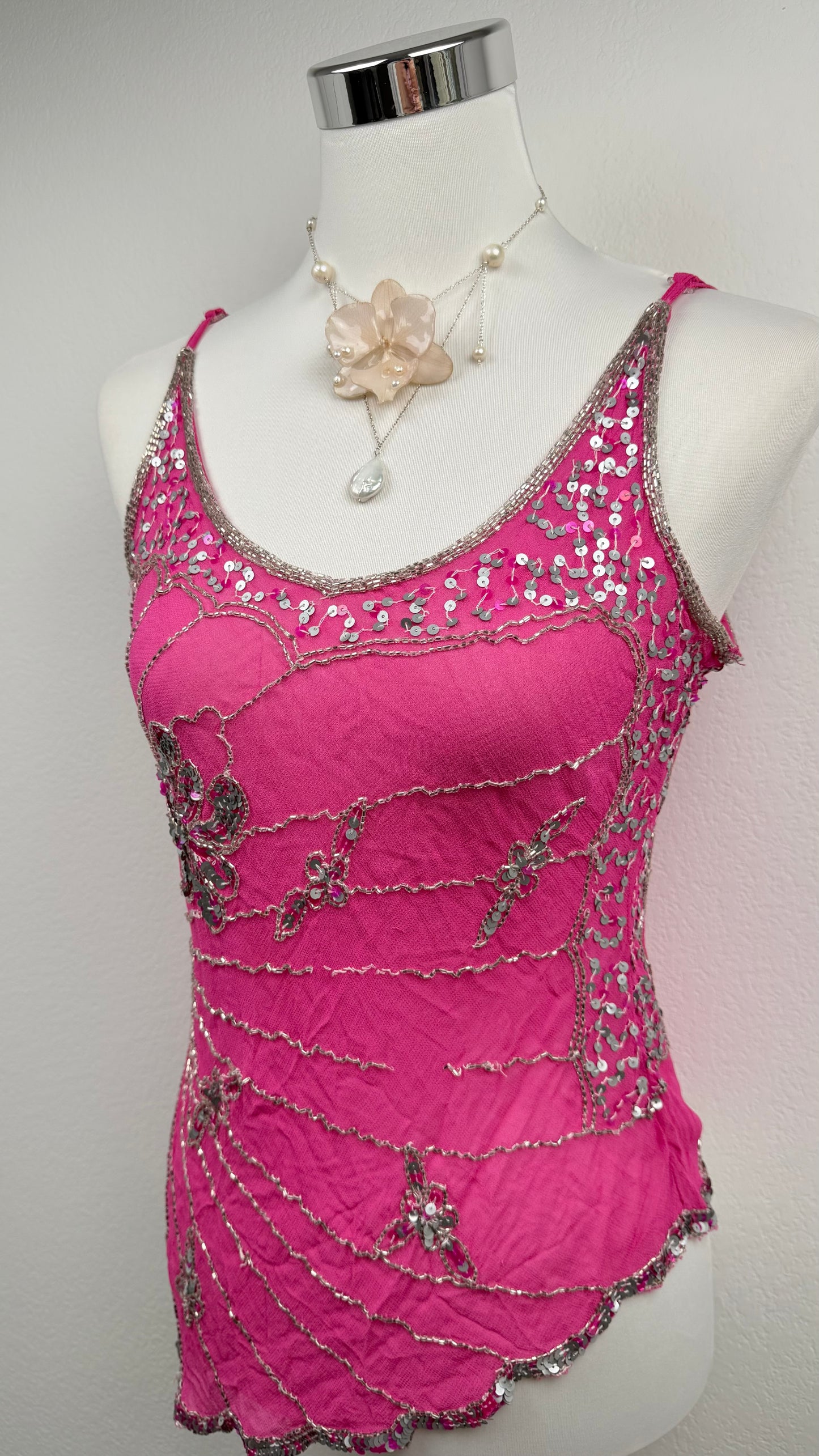 RARE Electric Pink Butterfly Top
