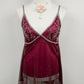 RARE Crimson Stardust Beaded Top