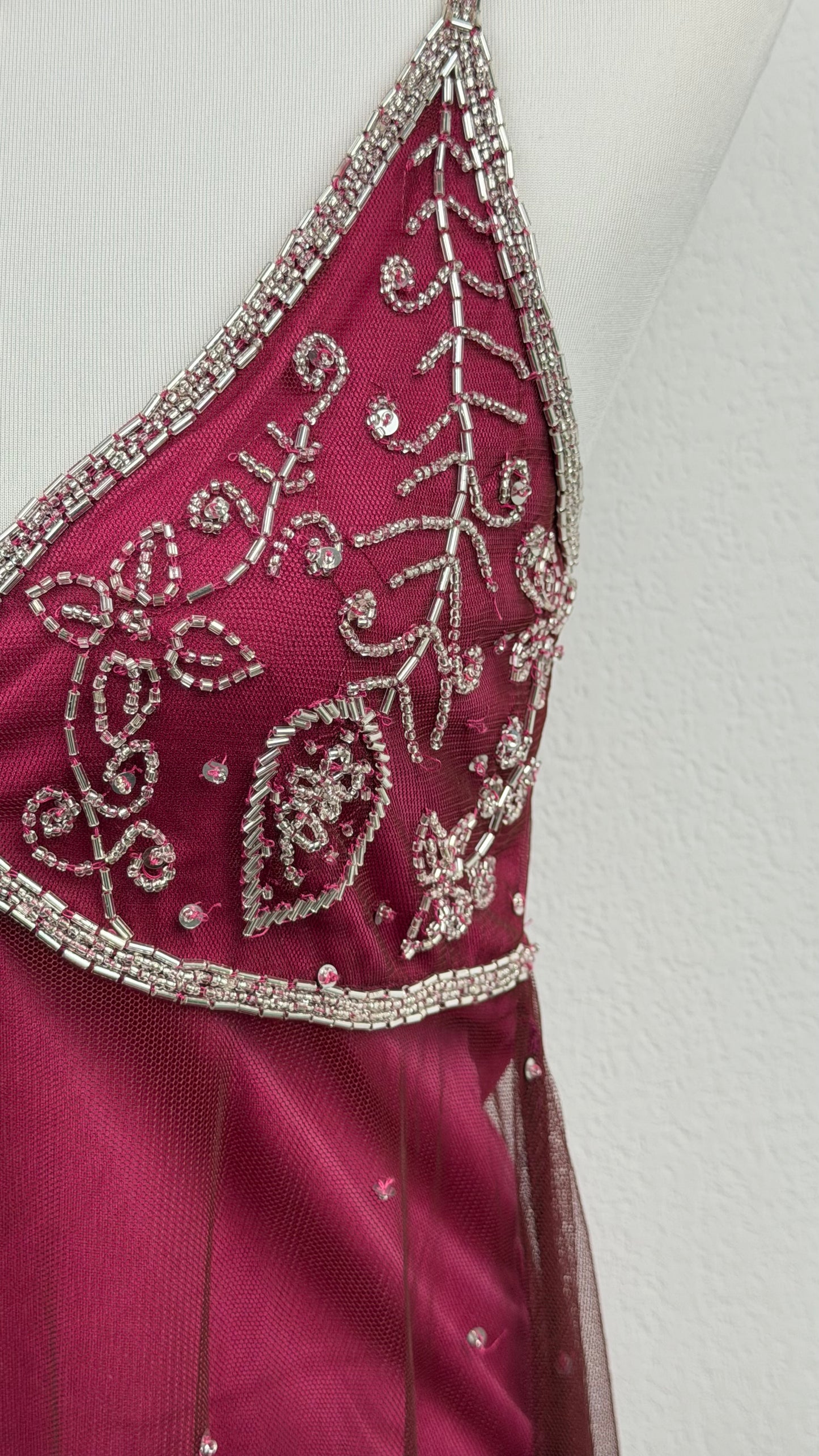 RARE Crimson Stardust Beaded Top