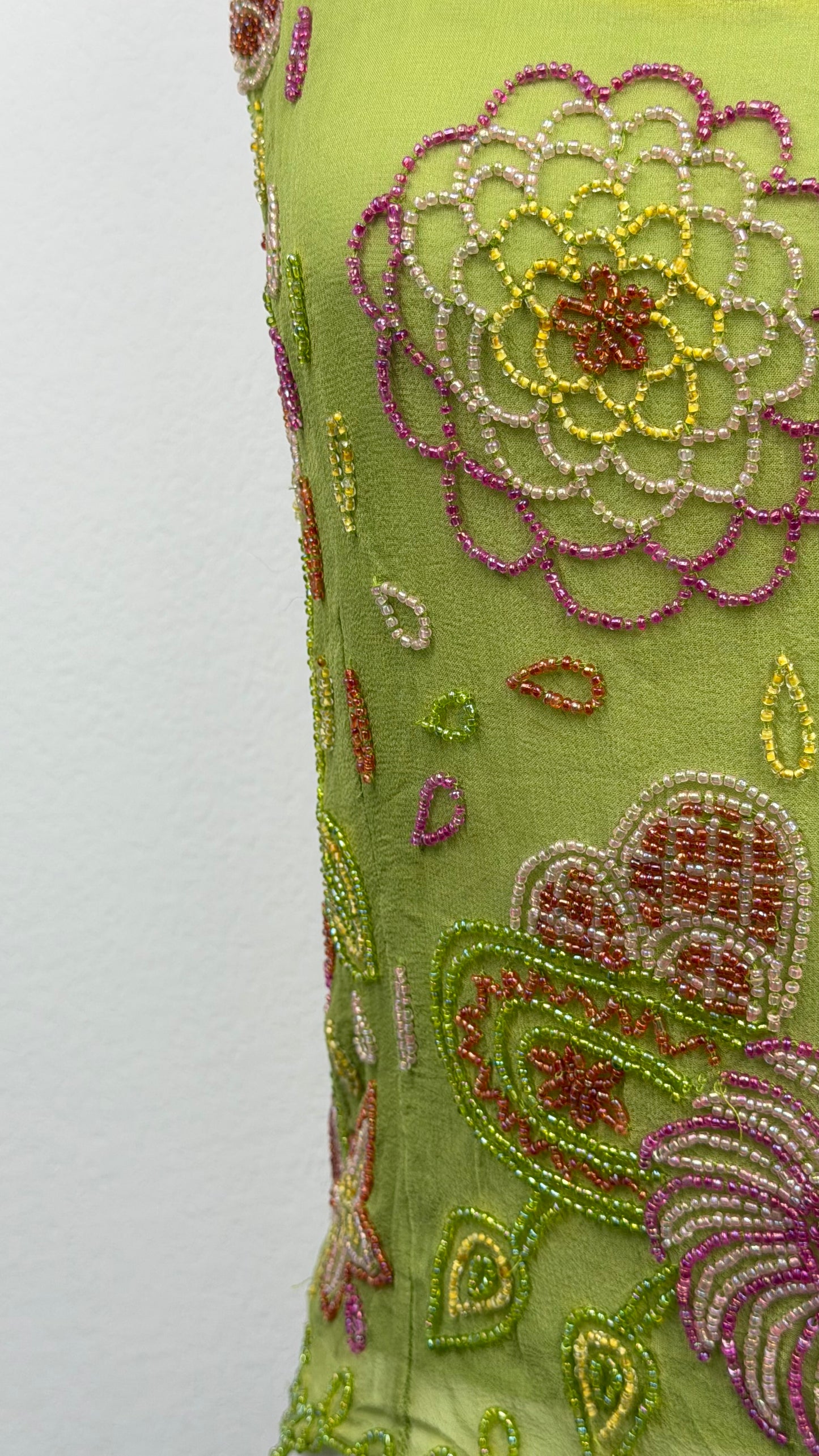 Lime Pixie Beaded Top