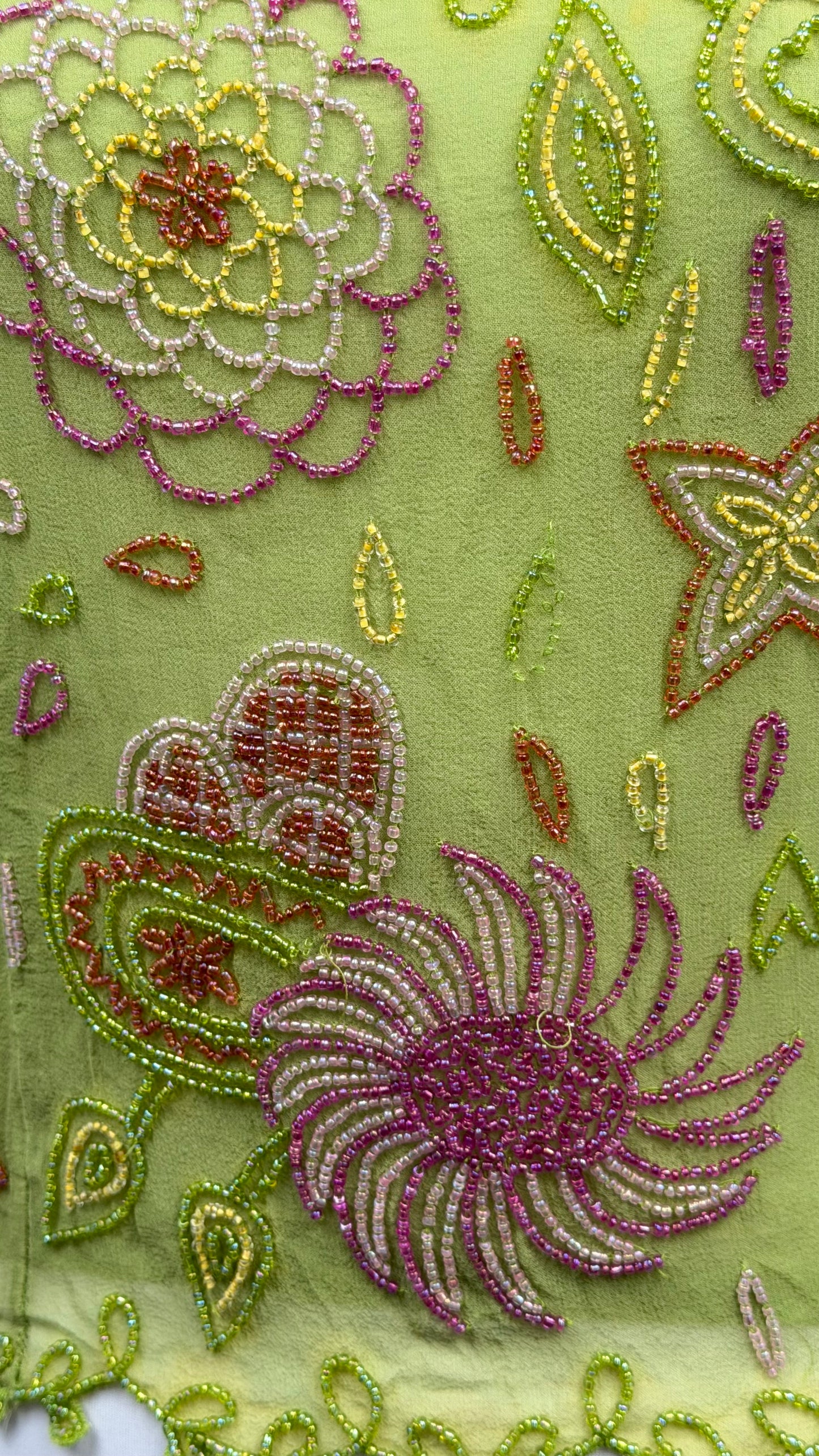 Lime Pixie Beaded Top