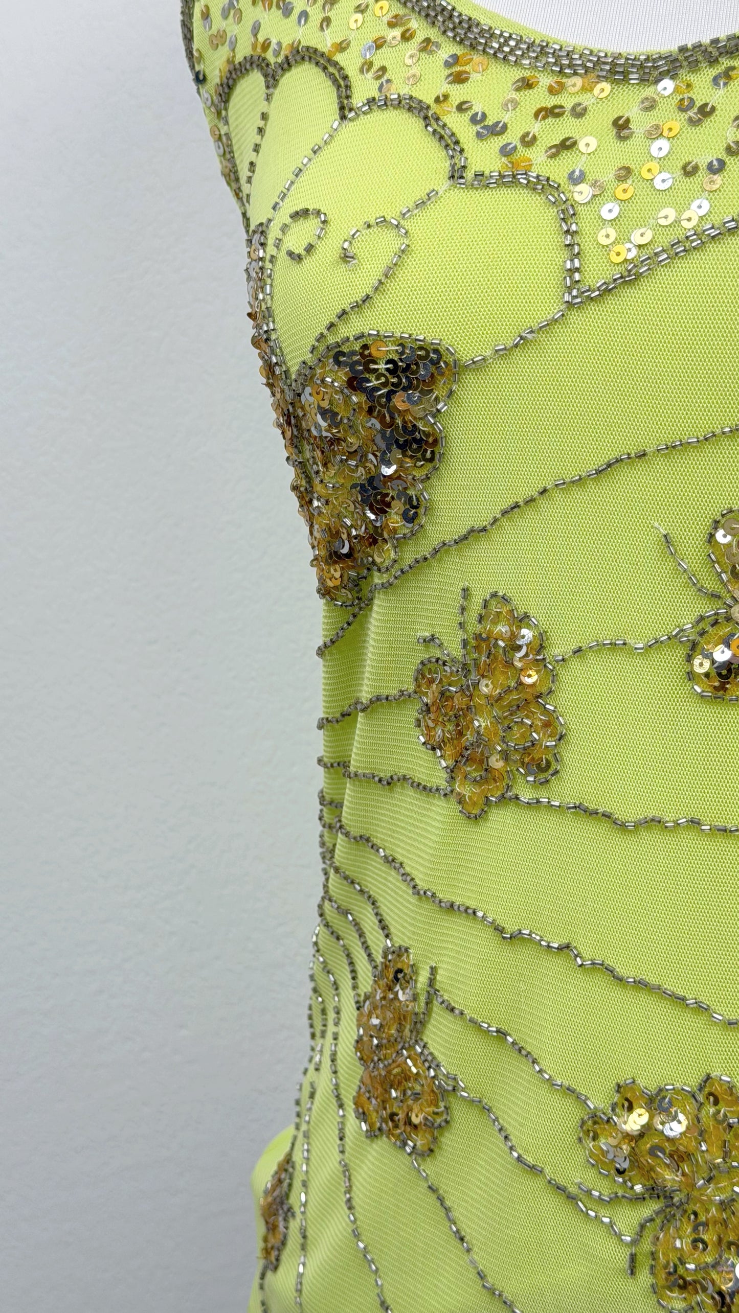 Golden Lime Butterfly Top