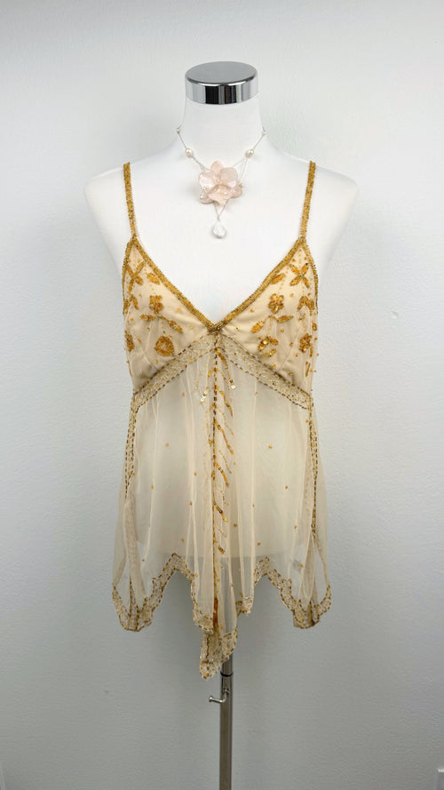 Golden Monarch Fairy Top