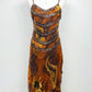 Golden Phoenix Silk Dress