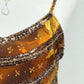 Golden Phoenix Silk Dress