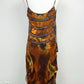 Golden Phoenix Silk Dress