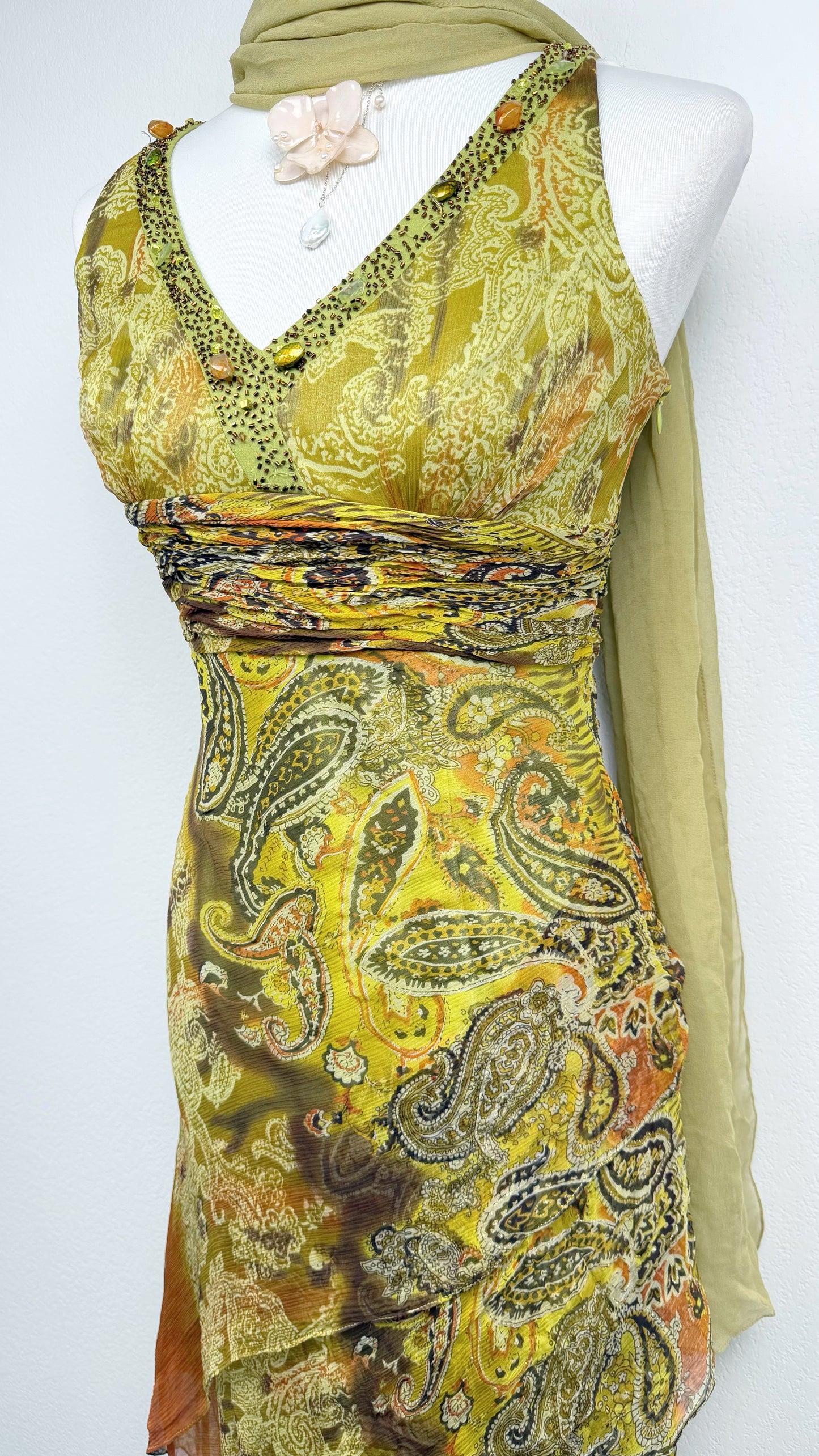 Forest Nymph Silk Dress