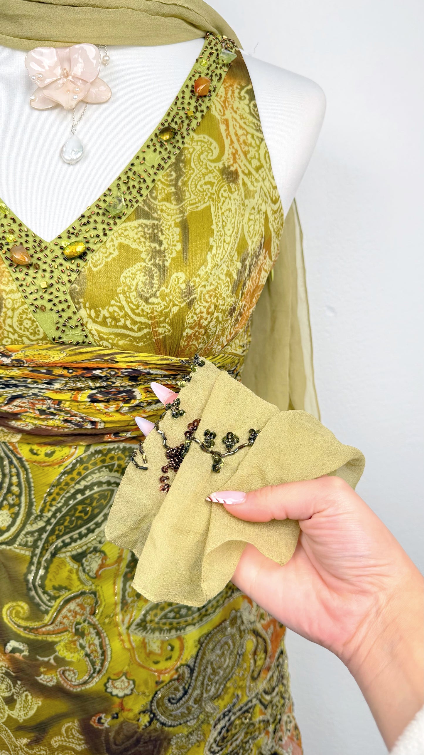 Forest Nymph Silk Dress