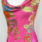 Fuchsia Mirage Caché Silk Poncho