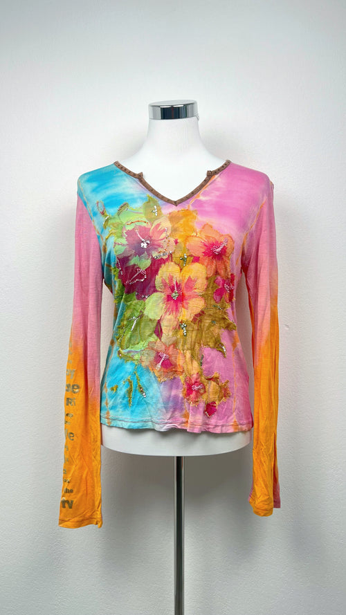 Derhy Sunset Bloom Top RARE