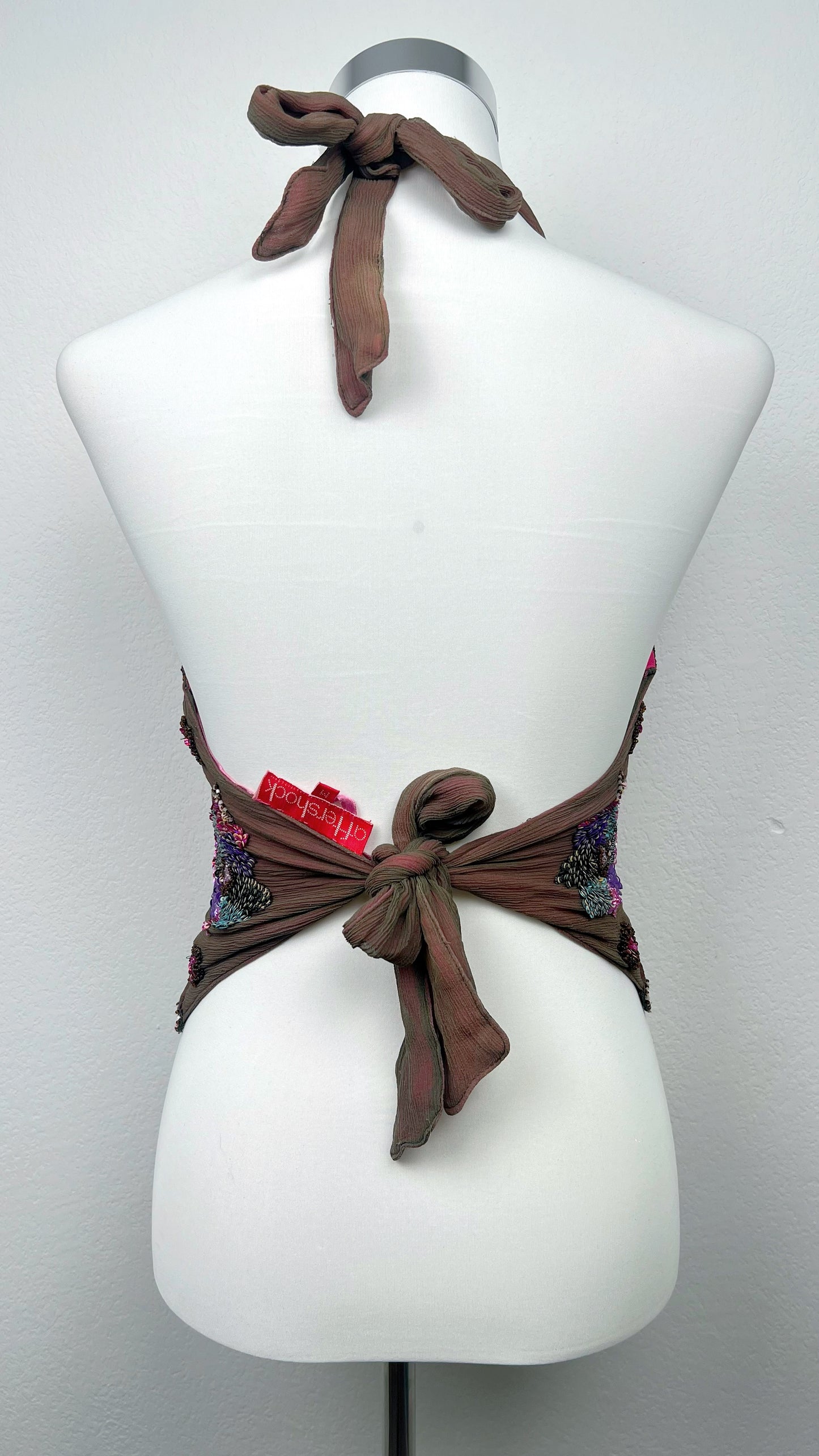 Aftershock Enchanted Orchid Halter Top