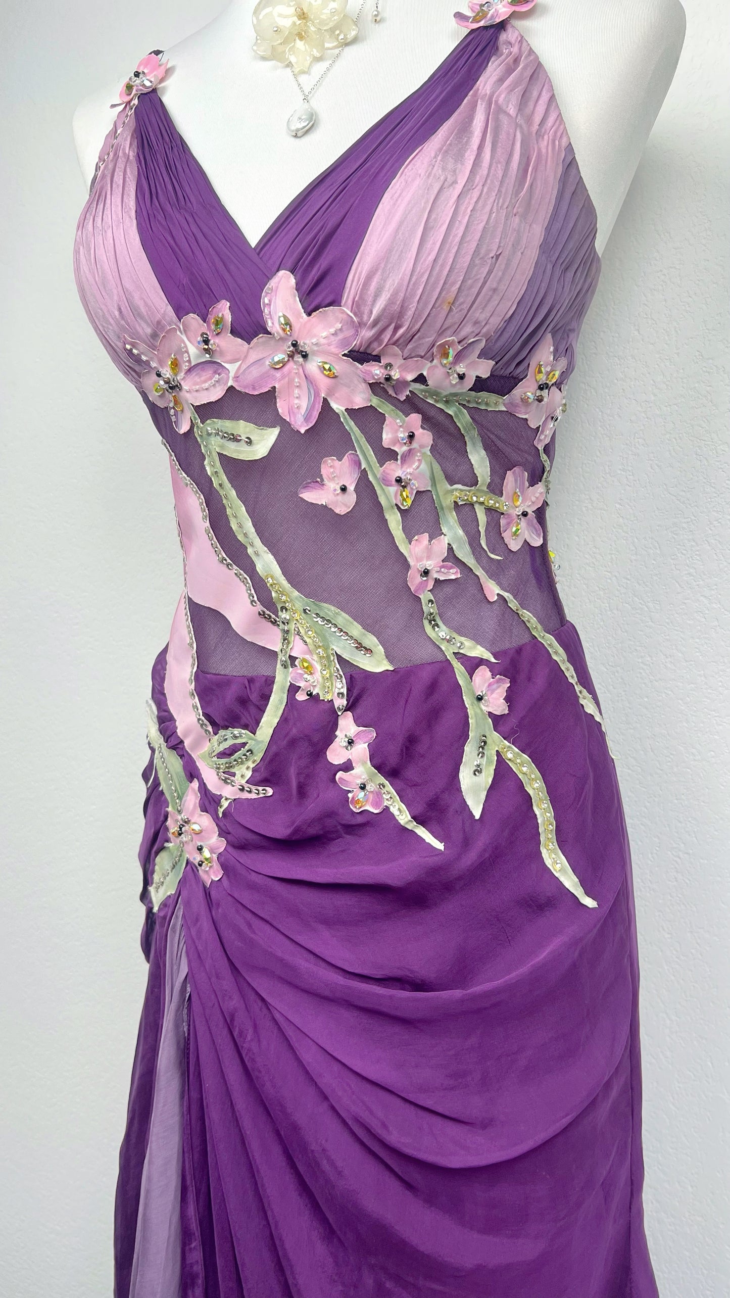 Amethyst Blossom Gown