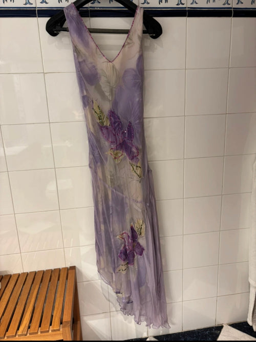 Derhy RARE Moonlit Orchid Gown