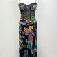 Midnight Butterfly Silk Dress