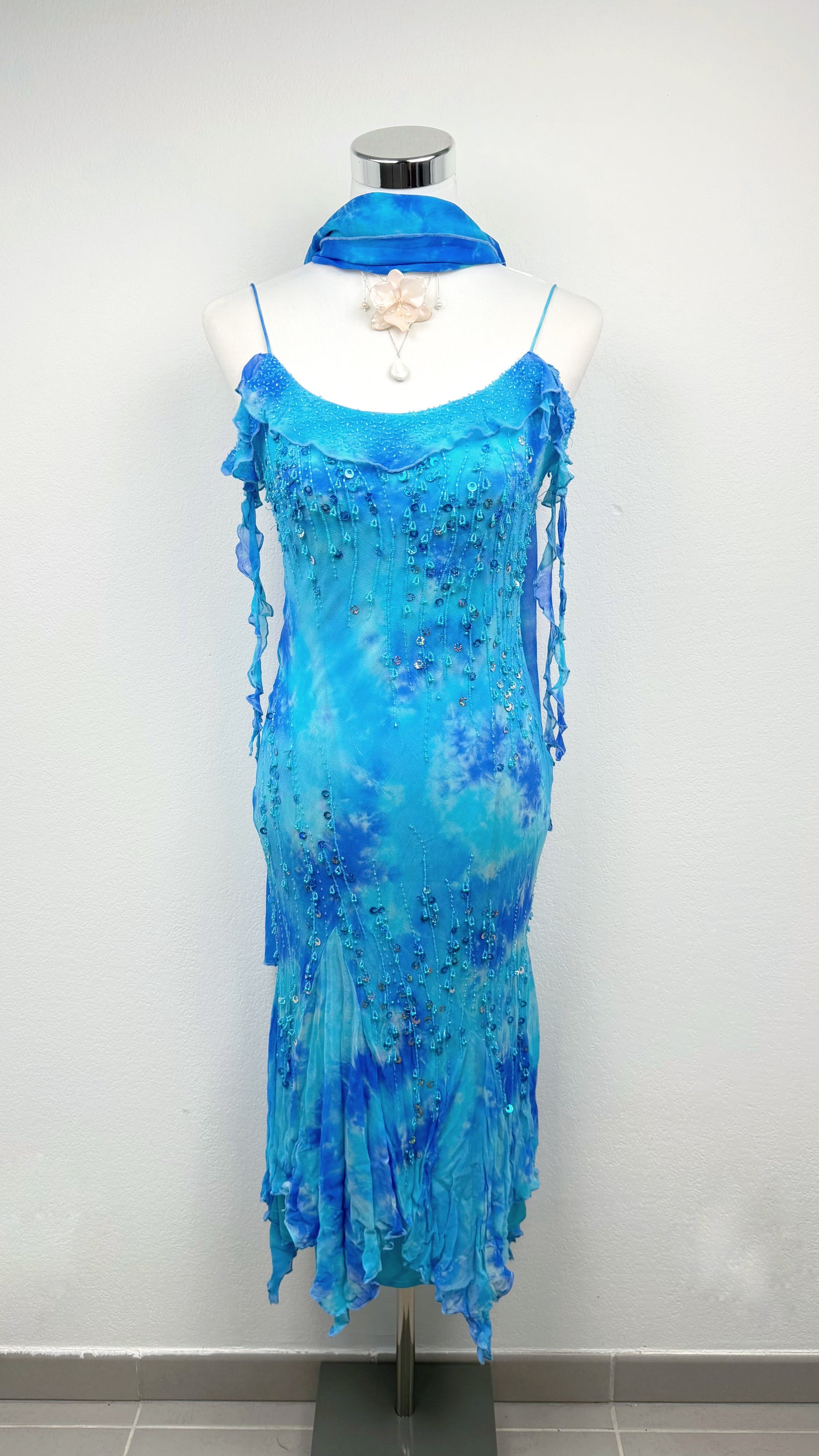 Ocean Nymph Silk Dress