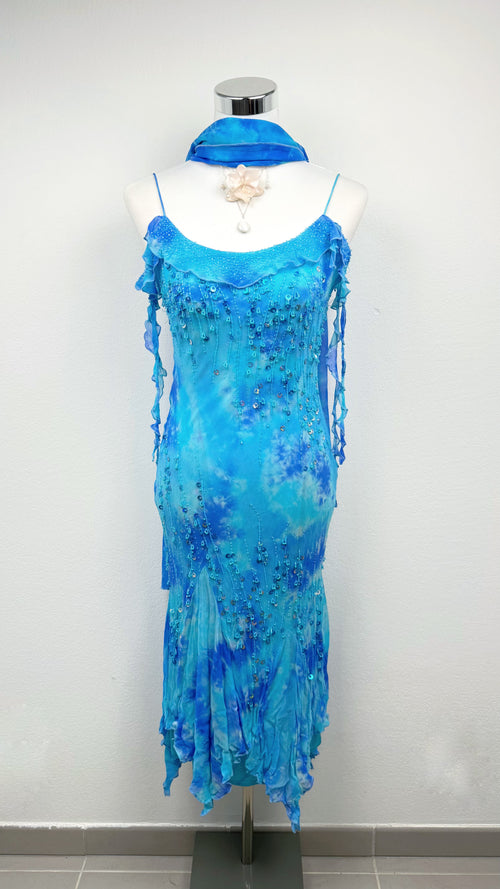 Ocean Nymph Silk Dress