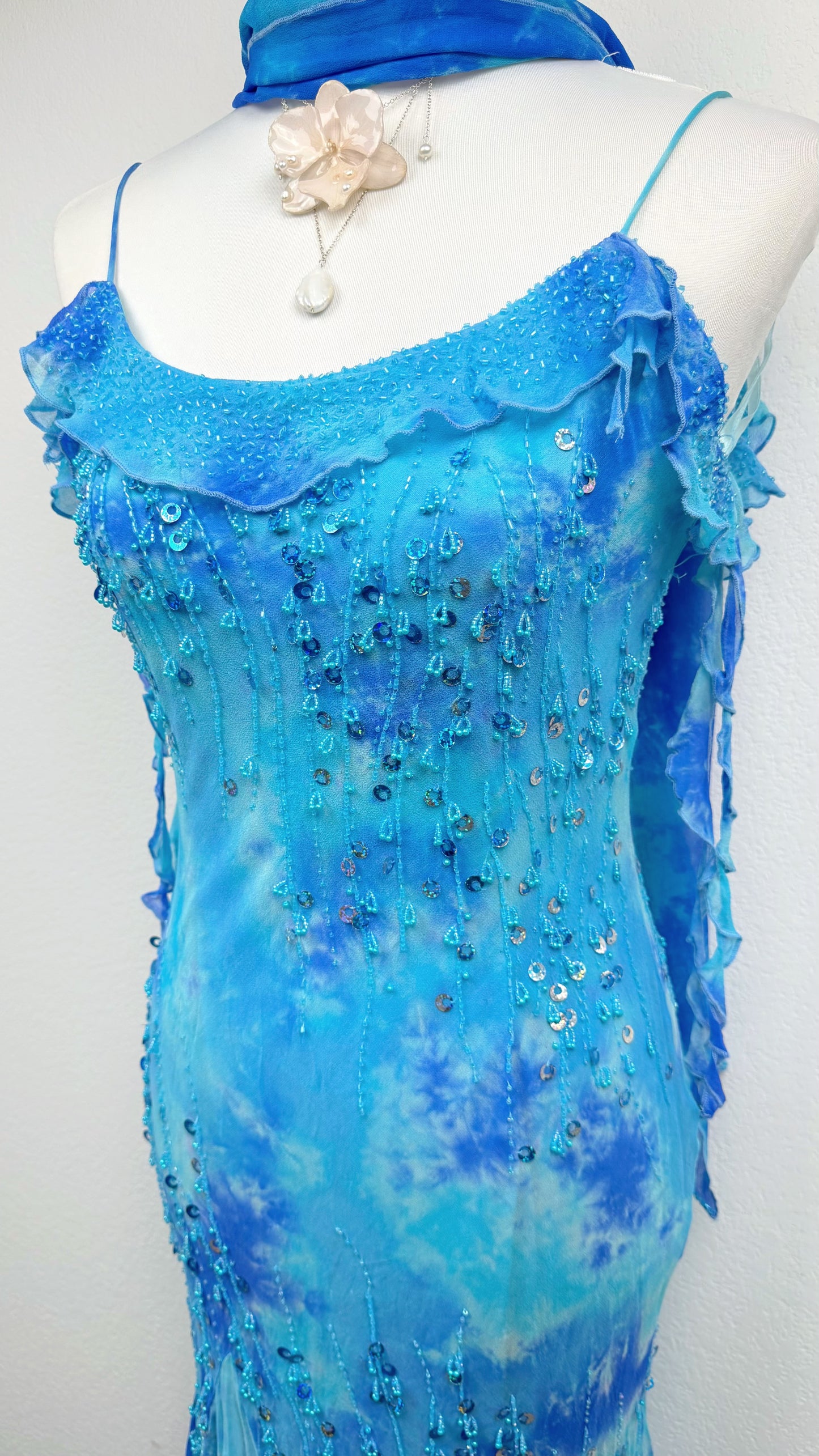 Ocean Nymph Silk Dress
