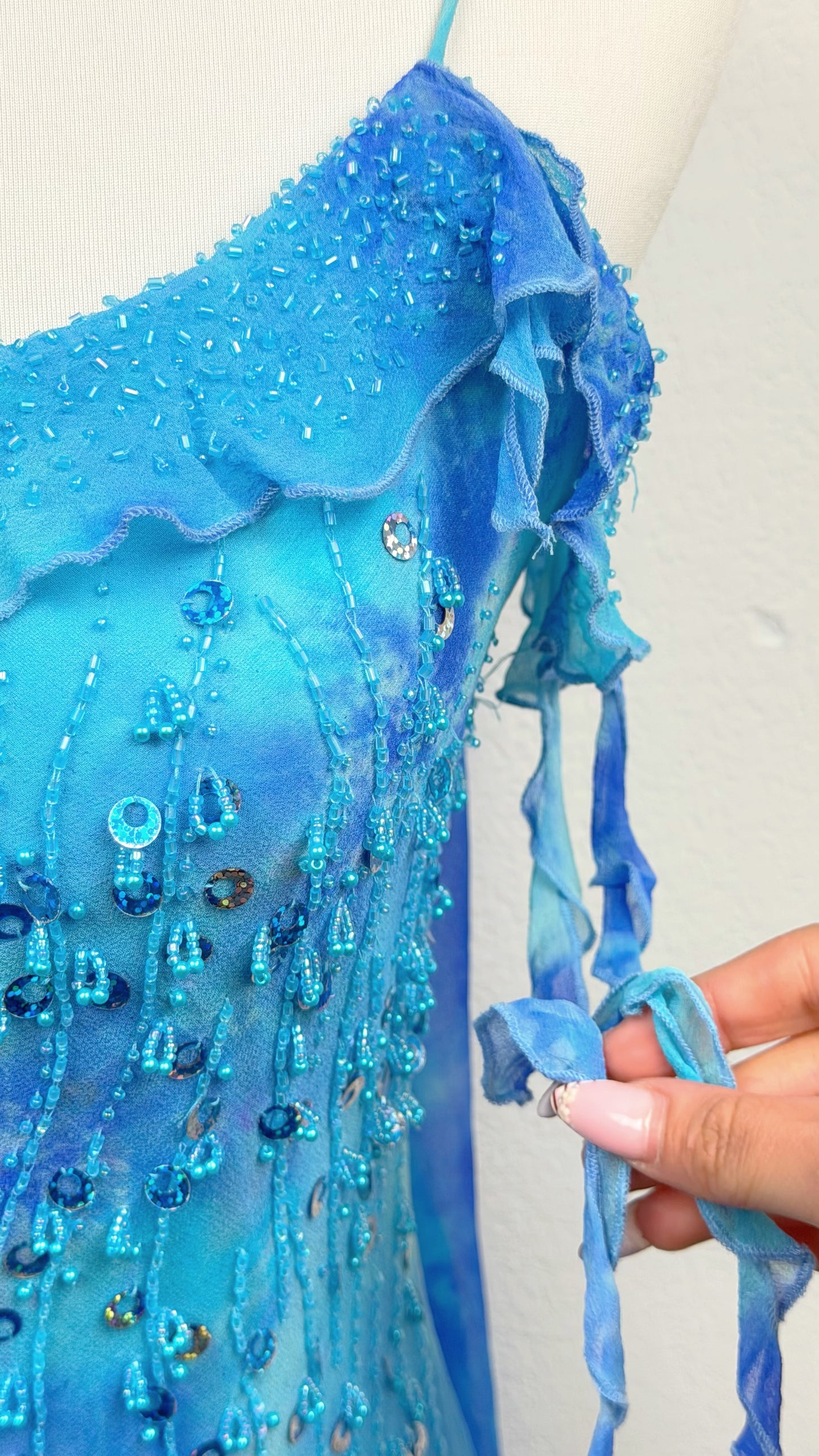 Ocean Nymph Silk Dress