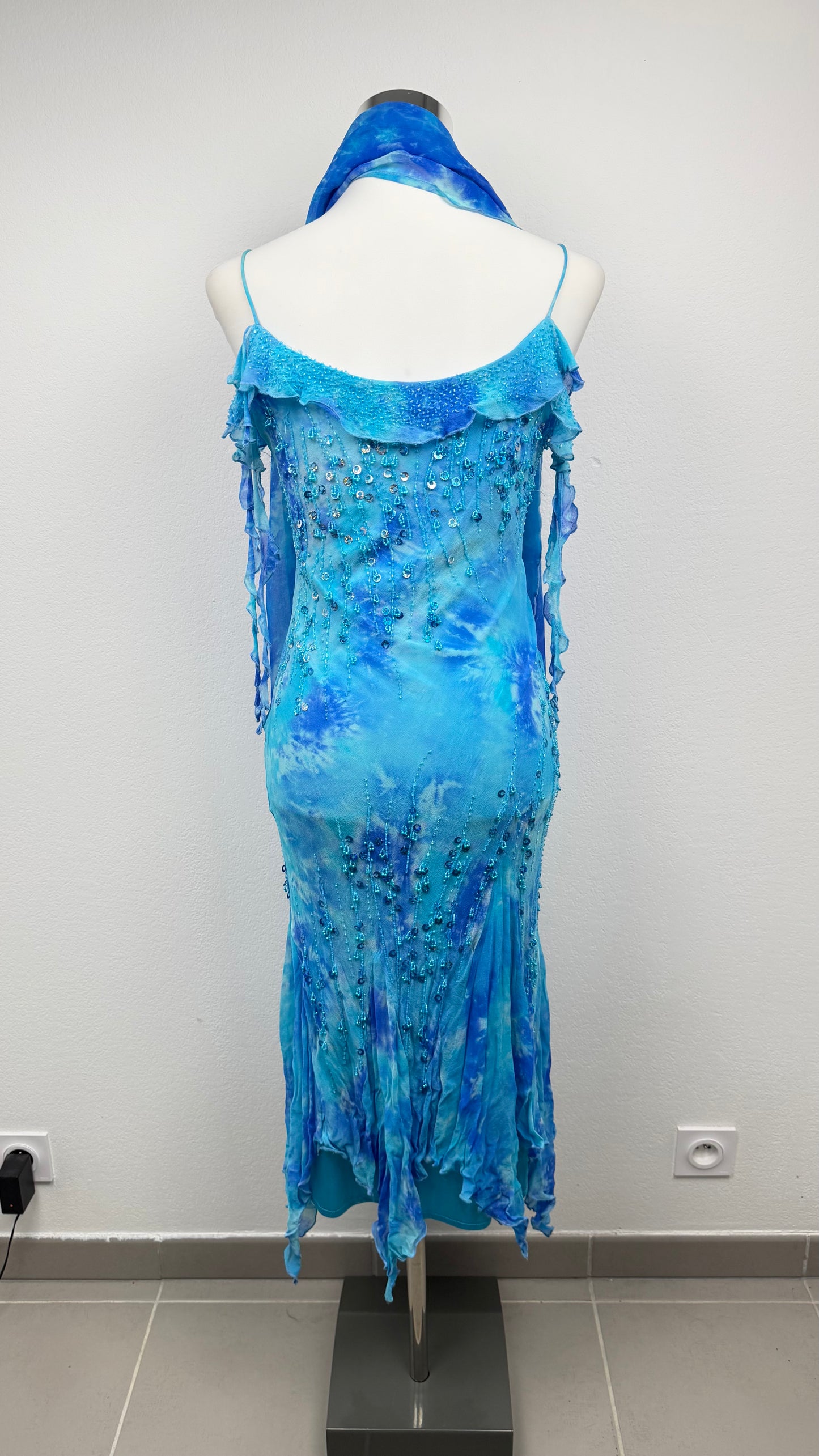 Ocean Nymph Silk Dress